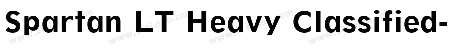 Spartan LT Heavy Classified字体转换